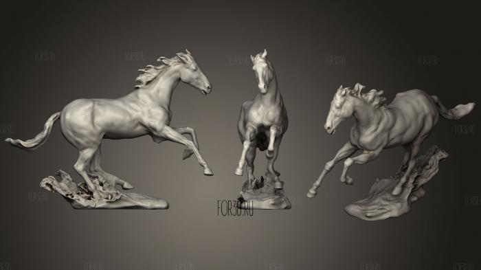 White Mustang 3d stl модель для ЧПУ